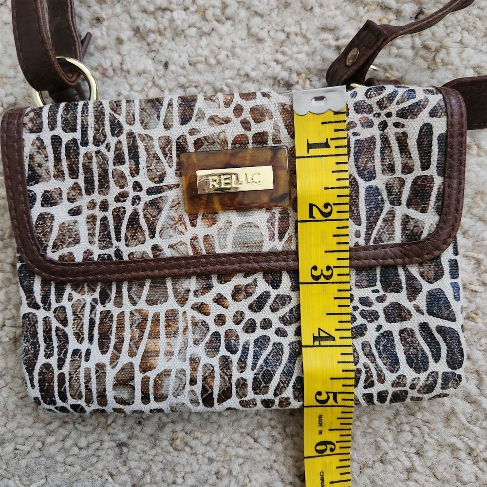 Small Relic Animal‎ Print Shoulder Purse Bag Adjustable Strap - Picture 6 of 6